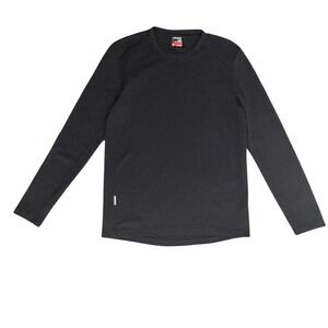Icebreaker Men's Merino Wool BodyFit 260 Base Layer Thermal Top Small Black